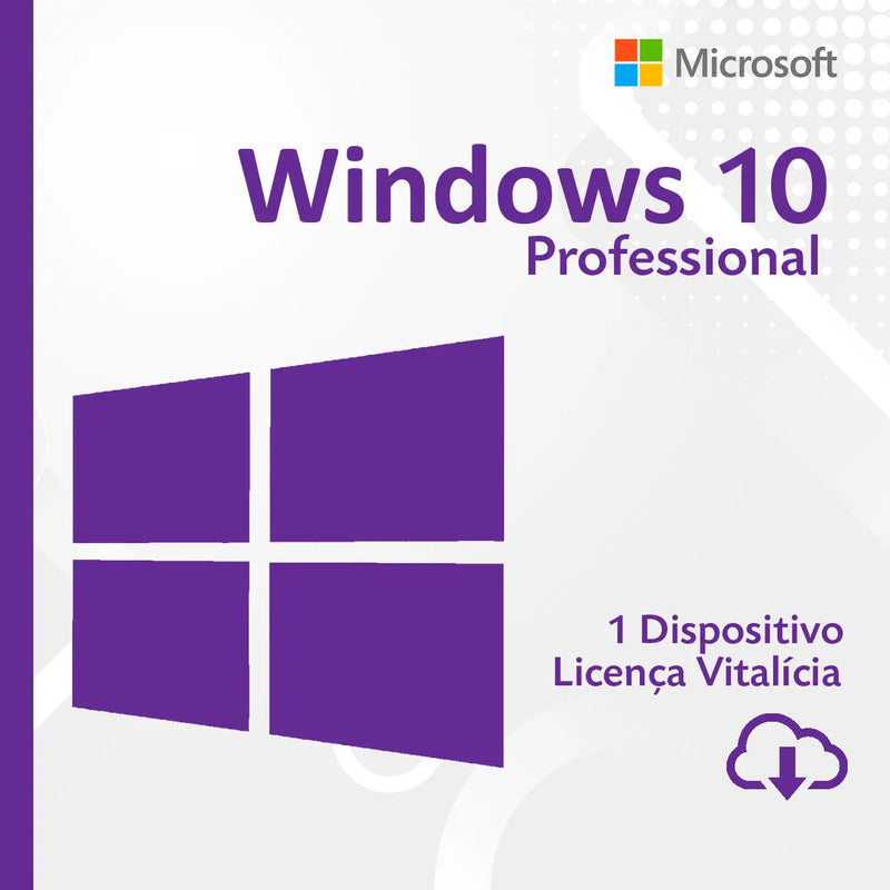 Licença Retail Microsoft Windows 10 Pro.