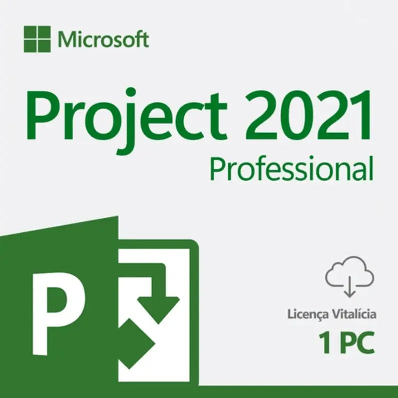 Licença Microsoft Project 2021 Professional - Envio Imediato Após a Compra