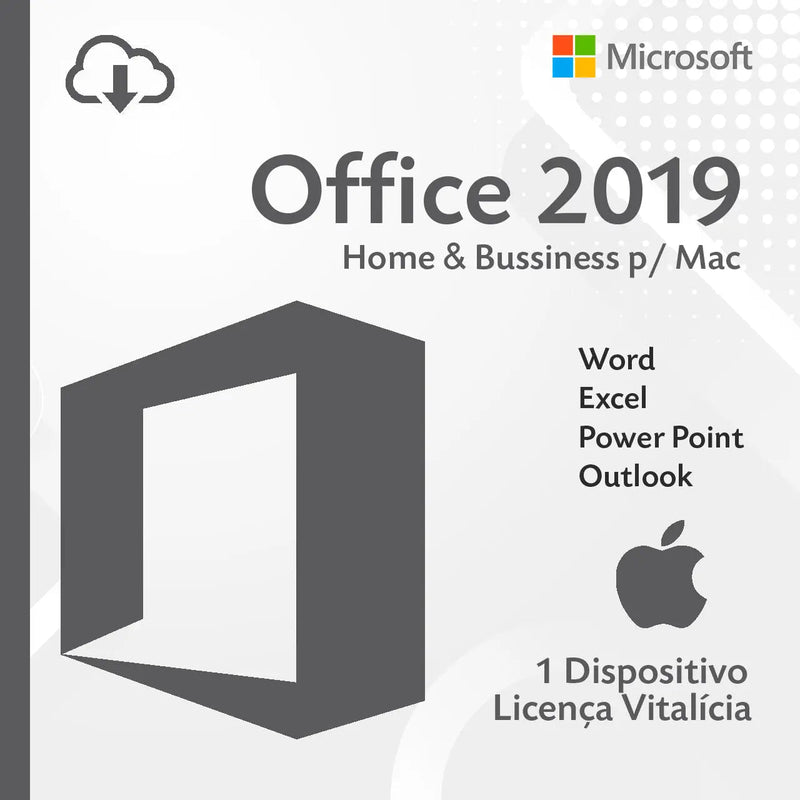 Licença Office Home & Business 2019 Para Mac - [Vitálicia & Original] | Envio Digital Após Compra